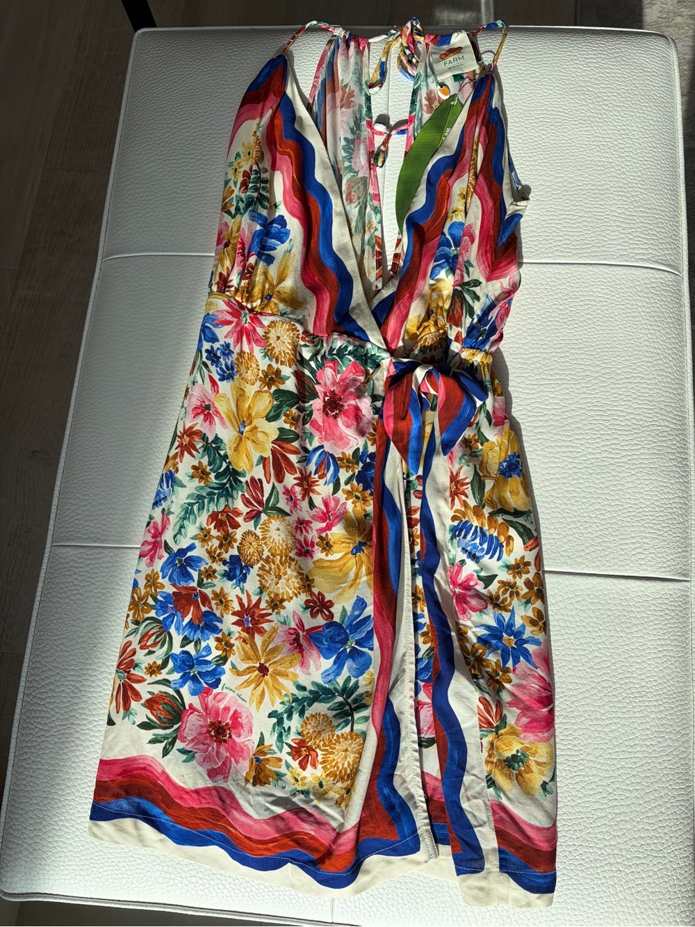 Farm Rio: FLORALINE MINI DRESS - Picture 4 of 14